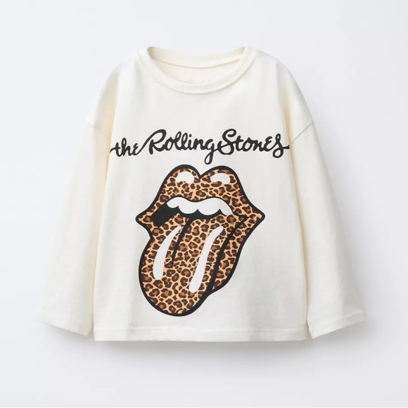 ZARA ROLLING STONES PRINTED T-SHIRT - Picture 2 of 10